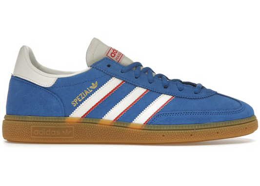 Adidas Handball Spezial Better scarlet Blue
Shop dit næste par Handball Spezial. Disse Handball Spezial, er de perfekte sneaker til enhver lejlighed. Deres elegante design sikre dig en alsidig sneaker. 
Set fra siden
