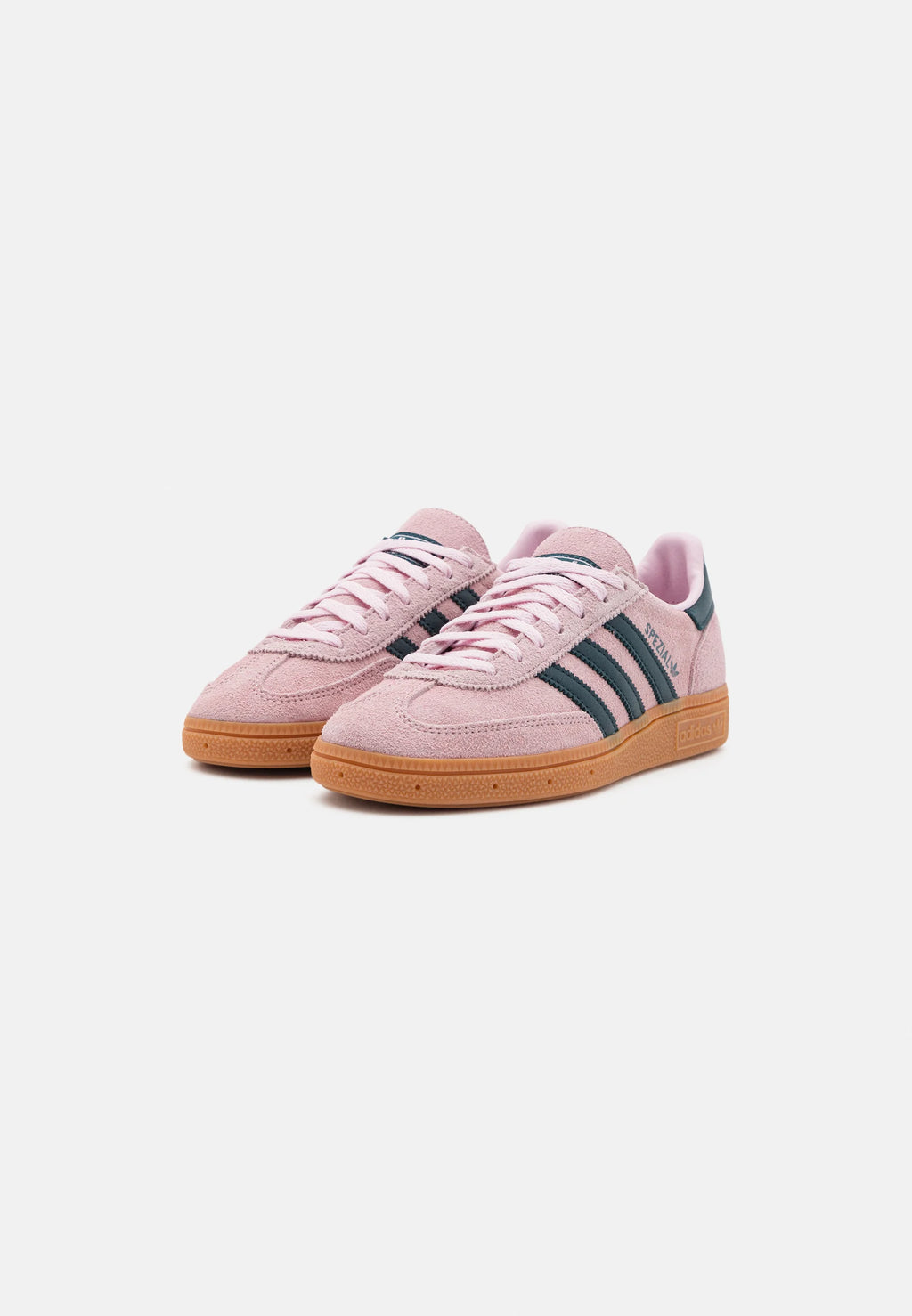 Adidas Handball Spezial Clear Pink
Shop dit næste par Handball Spezial. Disse Handball Spezial, er de perfekte sneaker til enhver lejlighed. Deres elegante design sikre dig en alsidig sneaker. 
set fra siden begge sko