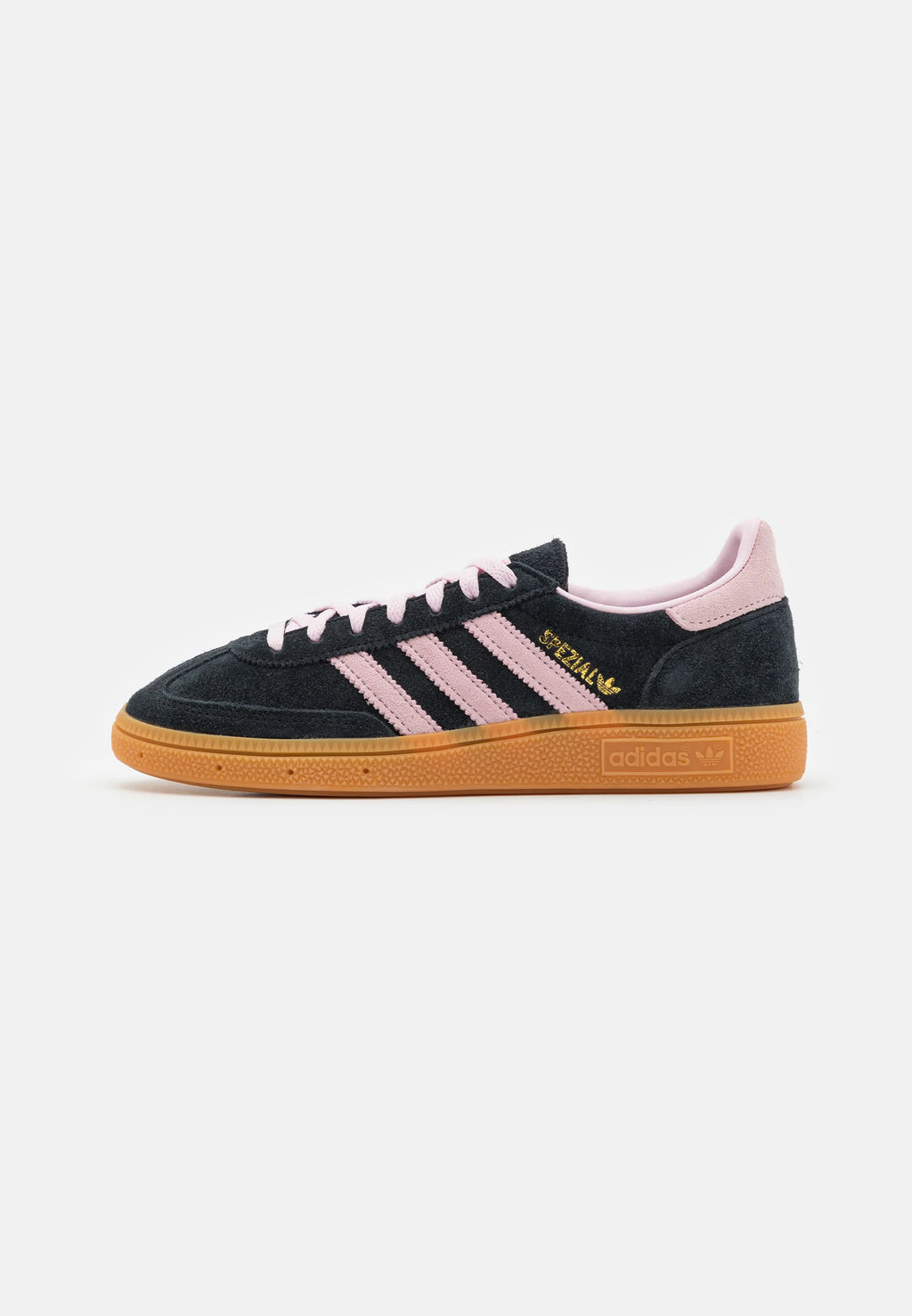 Adidas Handball Spezial Core black clear pink
Shop dit næste par Handball Spezial. Disse Handball Spezial, er de perfekte sneaker til enhver lejlighed. Deres elegante design sikre dig en alsidig sneaker. 
Set fra siden