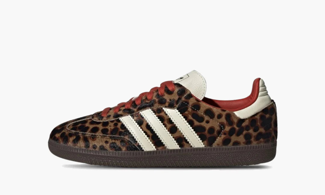Adidas Samba OG Preloved Red Leopard. Den perfekte eksklusive sneaker fra adidas samba, Det er måske årets eftersøgte sneaker. 