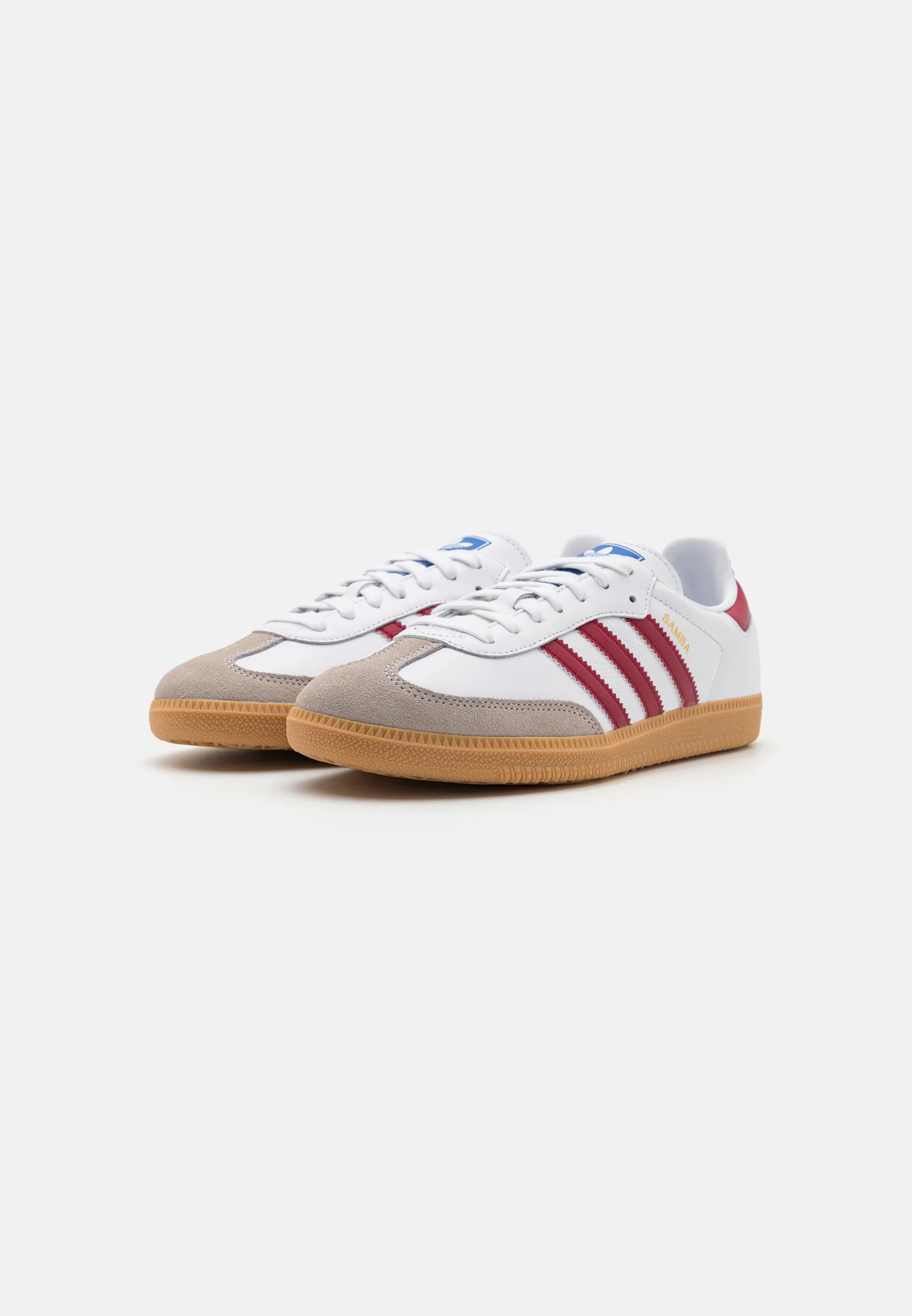Adidas Samba OG White Burgundy Gum Shop dit næste par Adidas Samba her hos os. Samba er den perfekte kvalitets sko, med sin yderst gode komfort er det den perfekte sneaker til alle. Køb dem lige her
Set fra fronten