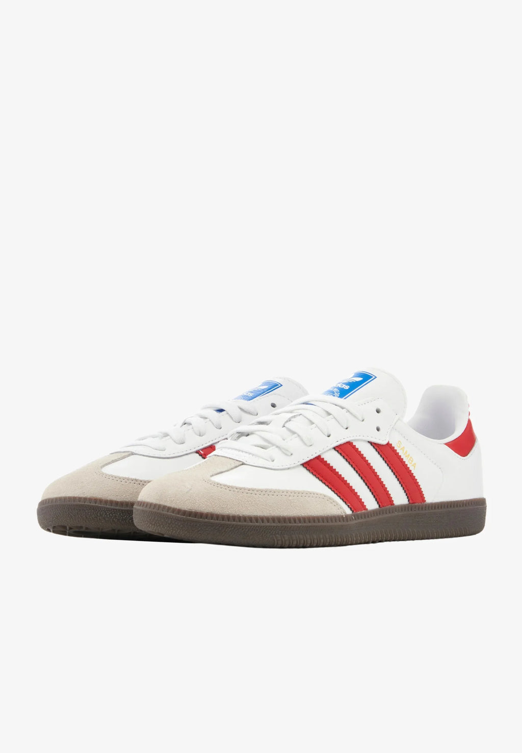 Adidas Samba OG White better scarlet 
Shop dit næste par Adidas Samba her hos os. Samba er den perfekte kvalitets sko, med sin yderst gode komfort er det den perfekte sneaker til alle. Køb dem lige her
set samlet