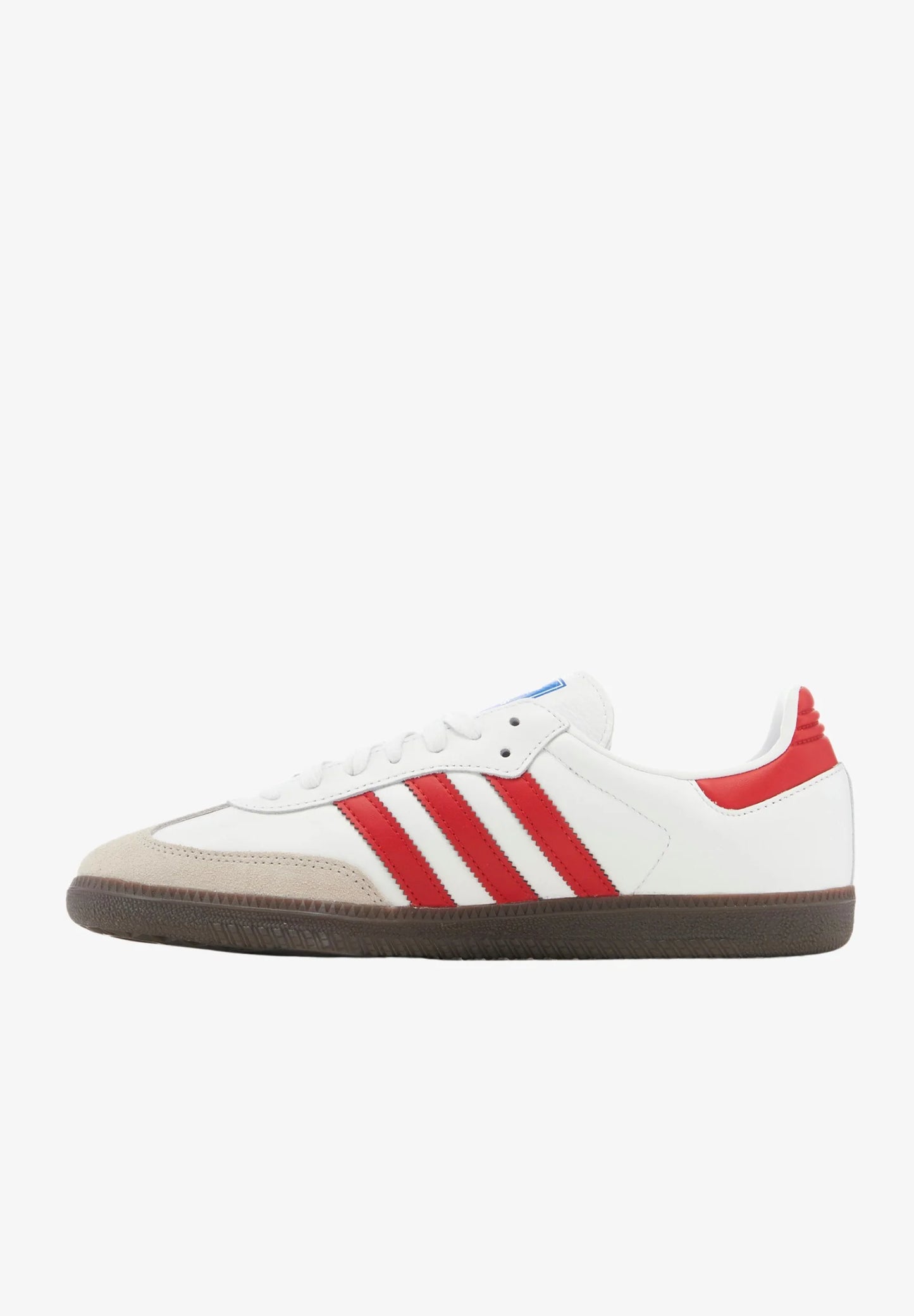 Adidas Samba OG White better scarlet 
Shop dit næste par Adidas Samba her hos os. Samba er den perfekte kvalitets sko, med sin yderst gode komfort er det den perfekte sneaker til alle. Køb dem lige her
inside view