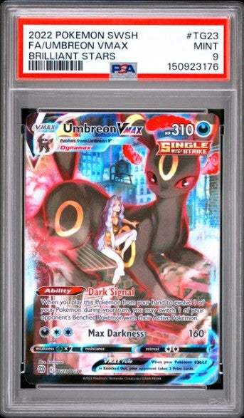 UMBREON VMAX BRILLIANT STARS #TG23 PSA 9