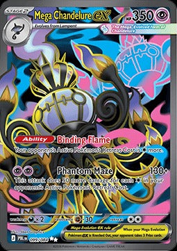 Mega Chandelure ex  (PBL 099) Pitch Black - Singles