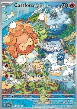 Castform Sunny Form  (SSP 195) Surging Sparks - Singles