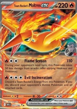 Team Rocket's Moltres ex  (DRI 031) Destined Rivals - Singles