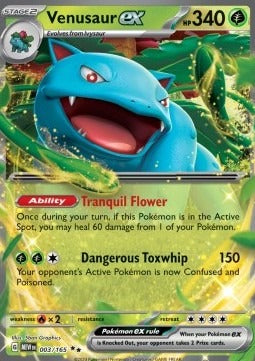 Venusaur ex  (MEW 003) 151 - Singles