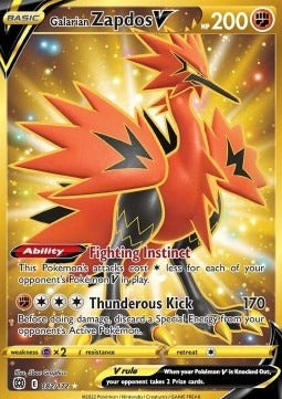 Galarian Zapdos V  (BRS 182) Brilliant Stars - Singles