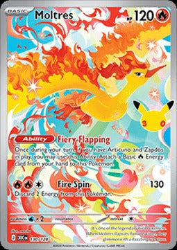 Moltres  (30C 130) 30th Celebration - Singles