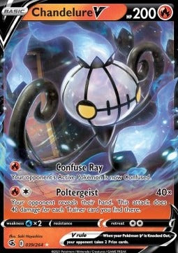 Chandelure V  (FST 039) Fusion Strike - Singles