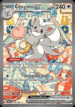 Cinccino ex  (CRI 119) Chaos Rising - Singles