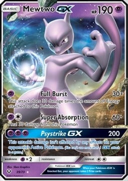 Mewtwo GX  (SLG 39) Shining Legends - Singles