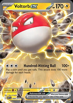Voltorb ex  (ASC 058) Ascended Heroes - Singles