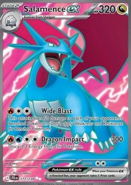 Salamence ex  (JTG 177) Journey Together - Singles