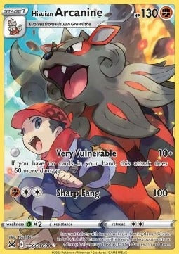 Hisuian Arcanine  (LOR TG08) Lost Origin - Singles