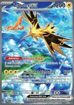 Zapdos ex  (MEW 202) 151 - Singles