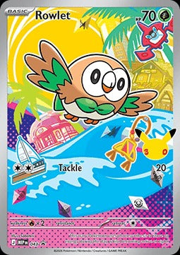 Rowlet  (MEP 043) MEP Black Star Promos - Singles