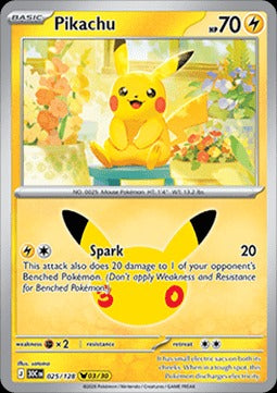 Pikachu  (30C 025) 30th Celebration - Singles