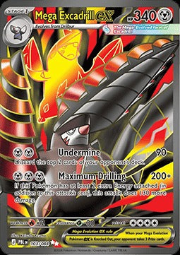 Mega Excadrill ex  (PBL 103) Pitch Black - Singles