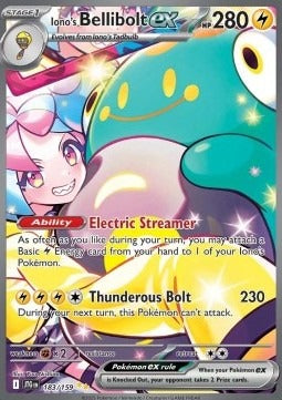 Iono's Bellibolt ex  (JTG 183) Journey Together - Singles