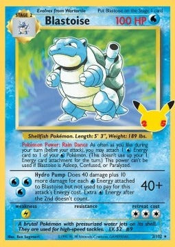 Blastoise  (CEL BS 2) Celebrations - Singles