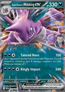 Team Rocket's Nidoking ex  (DRI 119) Destined Rivals - Singles