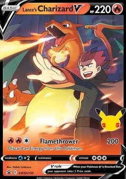 Lance's Charizard V  (SWSH 133) SWSH Black Star Promos - Singles