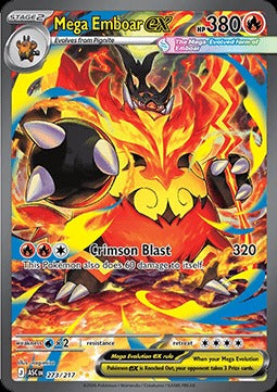 Mega Emboar ex  (ASC 273) Ascended Heroes - Singles