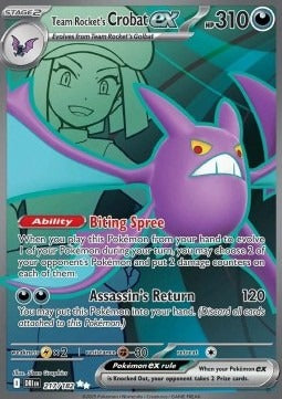 Team Rocket's Crobat ex  (DRI 217) Destined Rivals - Singles