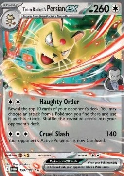 Team Rocket's Persian ex  (DRI 150) Destined Rivals - Singles