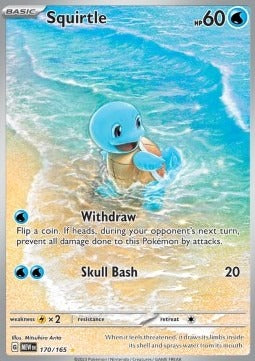 Squirtle  (MEW 170) 151 - Singles