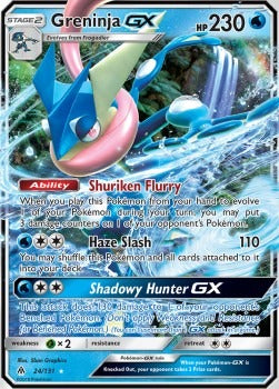 Greninja GX  (FLI 24) Forbidden Light - Singles