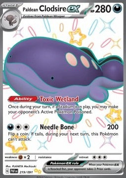 Paldean Clodsire ex  (PAF 219) Paldean Fates - Singles