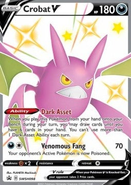 Crobat V  (SWSH 098) SWSH Black Star Promos - Singles