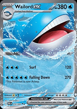 Wailord ex  (PBL 016) Pitch Black - Singles