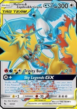 Moltres & Zapdos & Articuno GX  (HIF 66) Hidden Fates - Singles