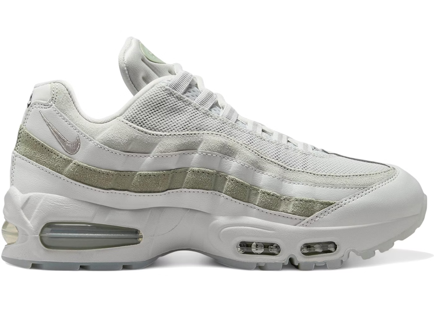 Nike Air Max 95 OG Big Bubble Jade Horizon Women’s sneaker i grå med jade-detaljer og Air Max sål. Model IB6396-001.