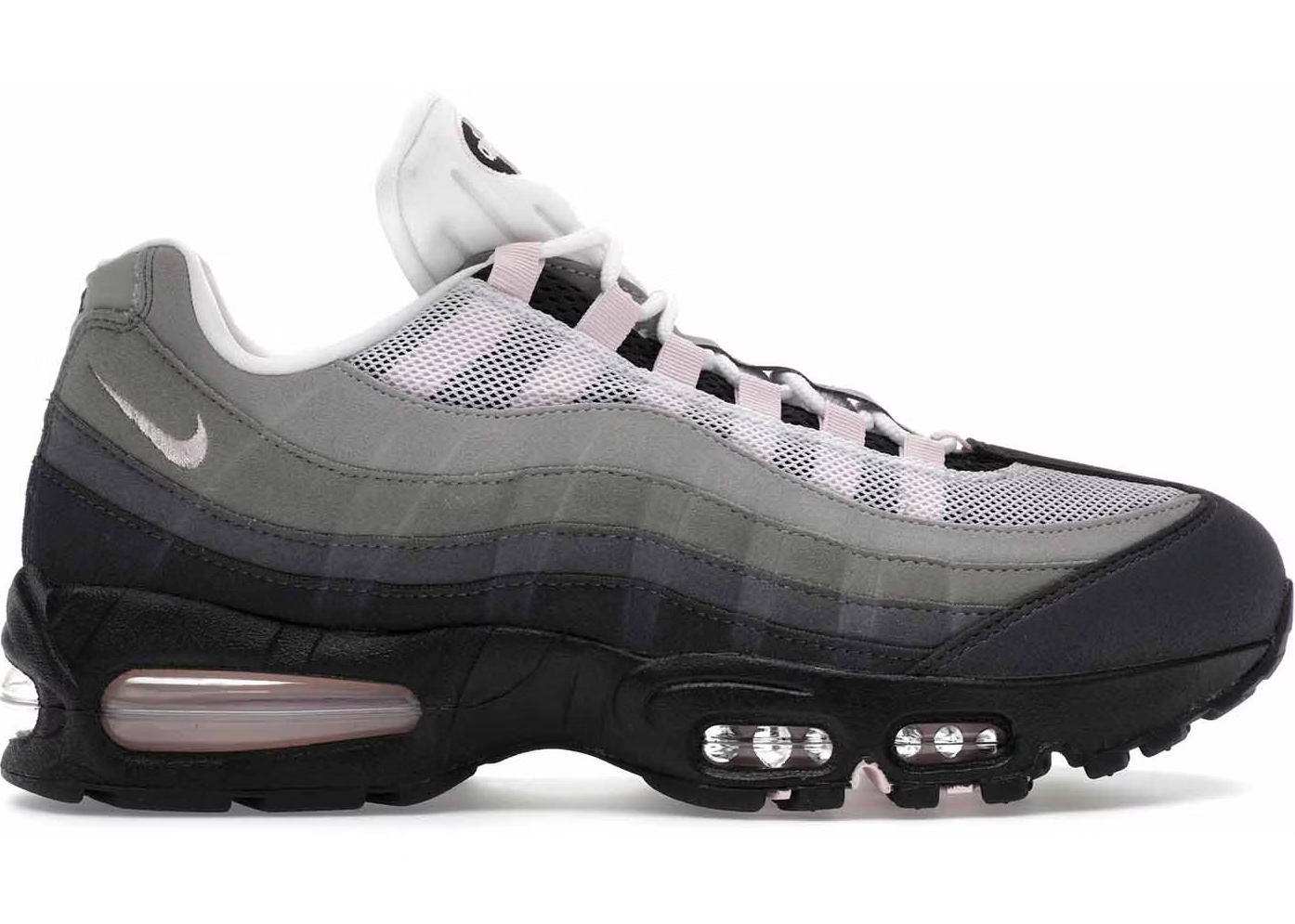 Nike Air Max 95 OG Big Bubble Pink Foam Women’s sneaker i grå og pink med Air Max sål. Model HJ5996-001 (2025).