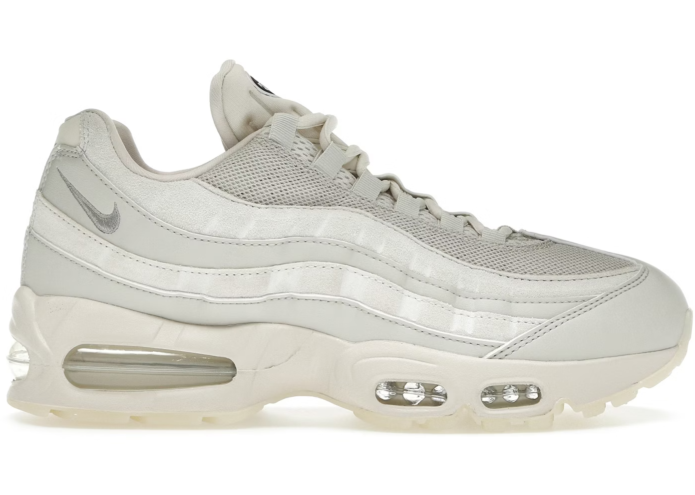 Nike Air Max 95 OG Big Bubble Soft Pearl (Women's) i hvid og lyserosa med Air Max komfort. Model IB6396-101 (2025).