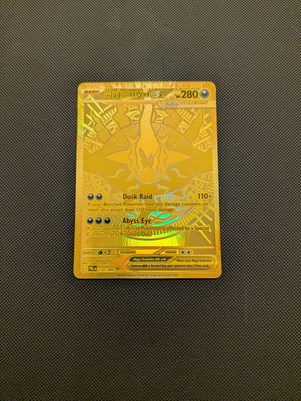 Mega Darkrai ex  (PBL 120) Pitch Black - Singles (Near Mint)
