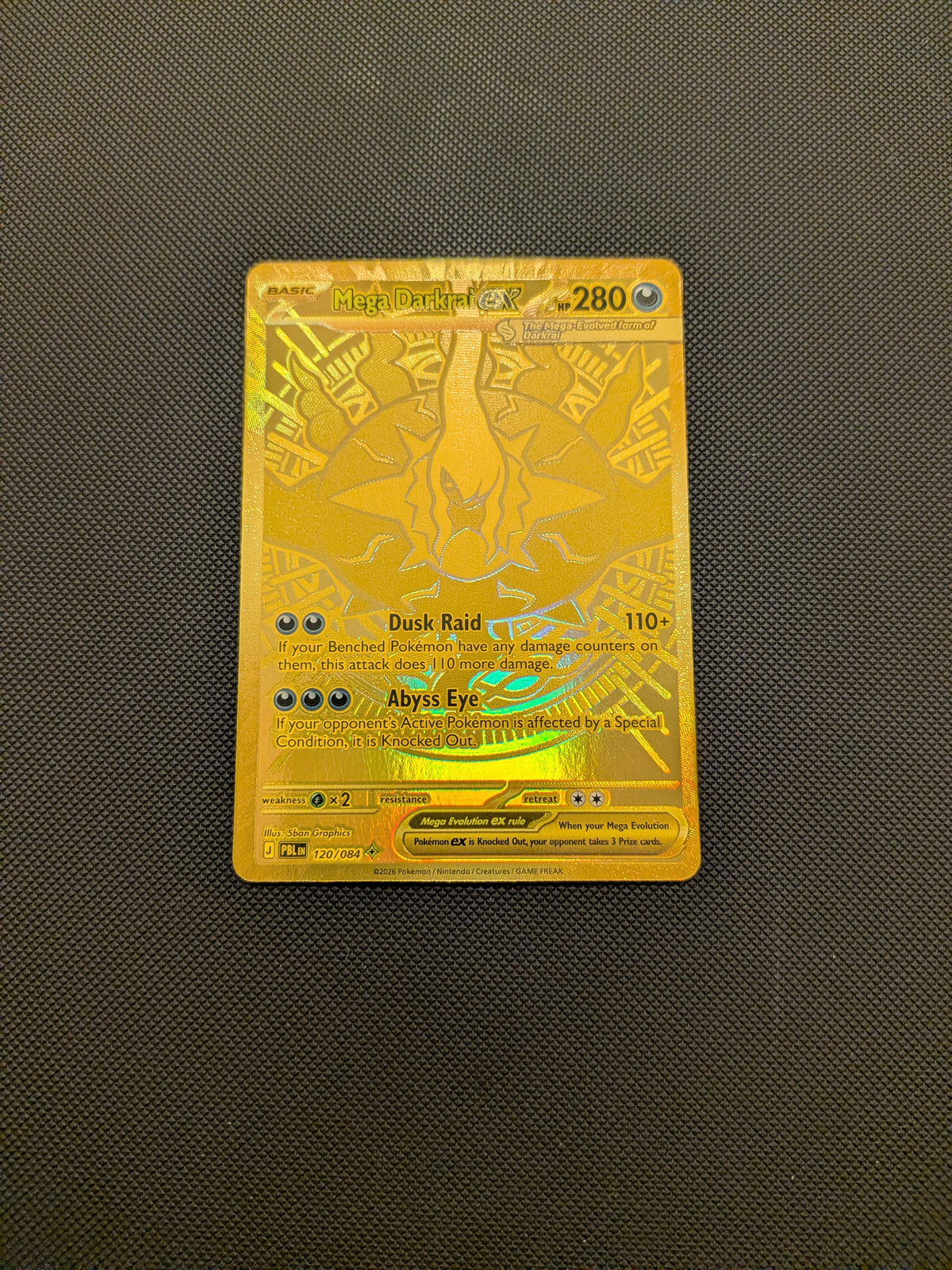 Mega Darkrai ex  (PBL 120) Pitch Black - Singles (Near Mint)