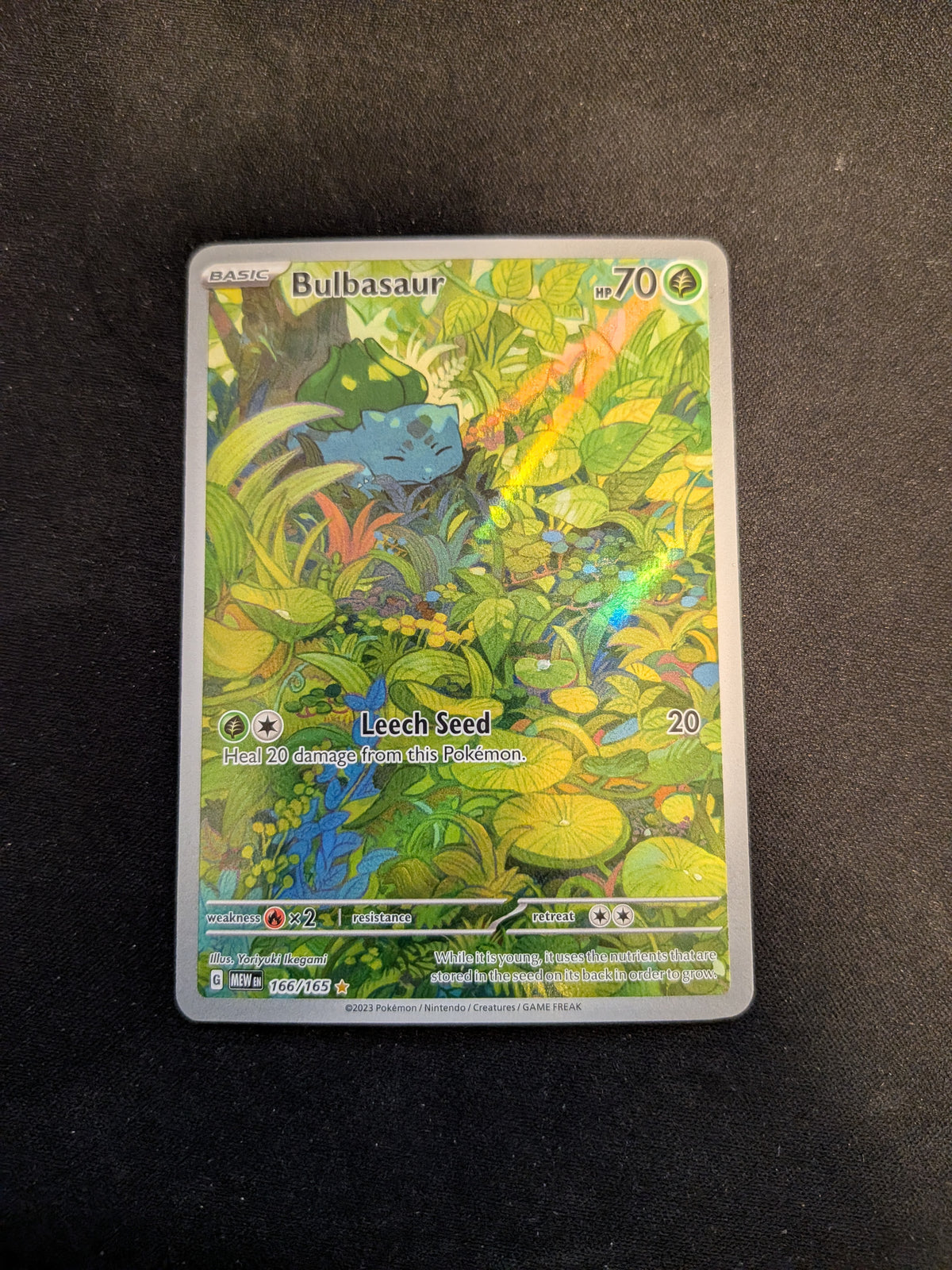 Bulbasaur  (MEW 166) 151 - Singles (Excellent Mindre whitening) Se billeder af det aktuelle kort