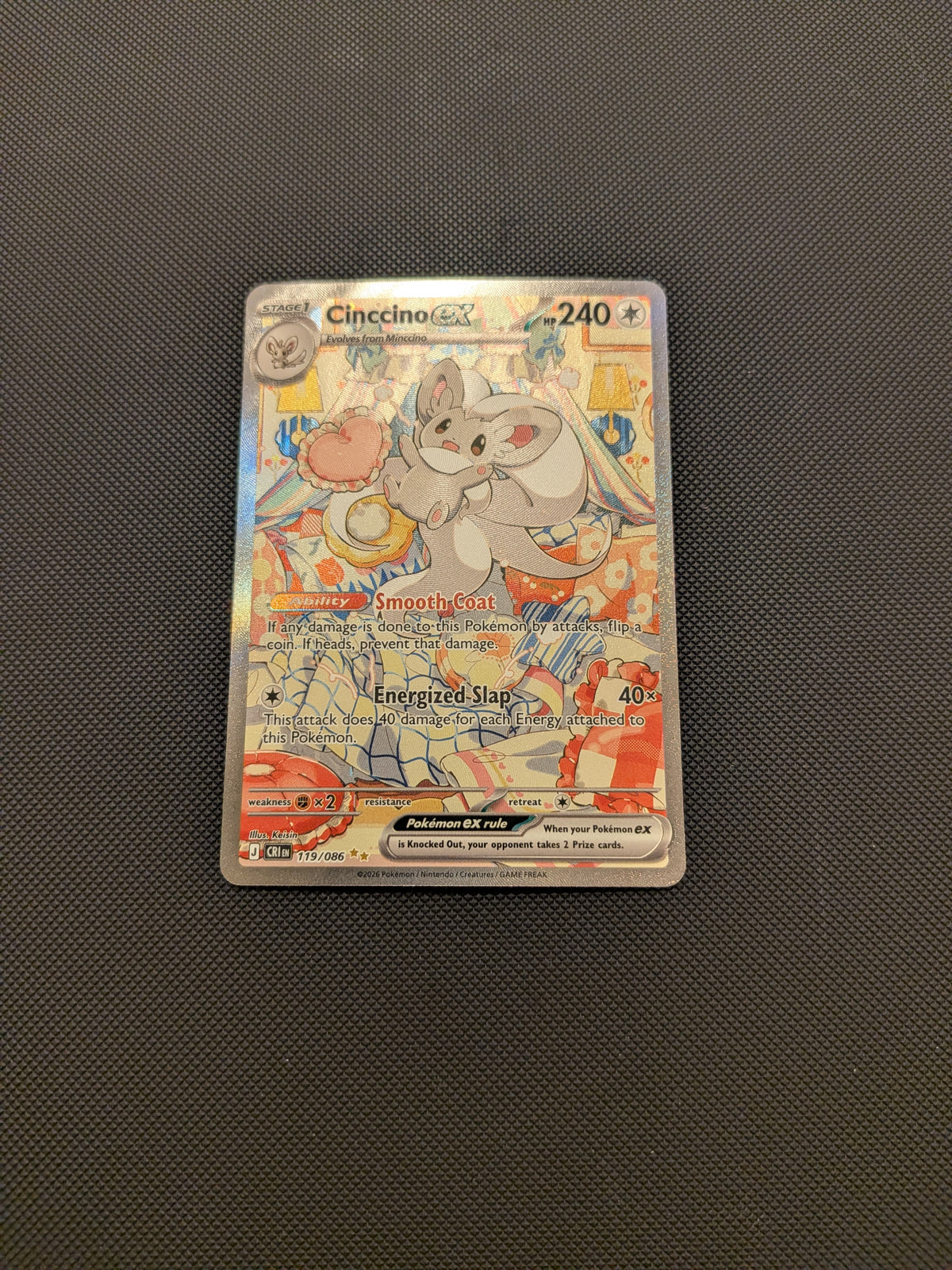 Cinccino ex  (CRI 119) Chaos Rising - Singles (near mint)