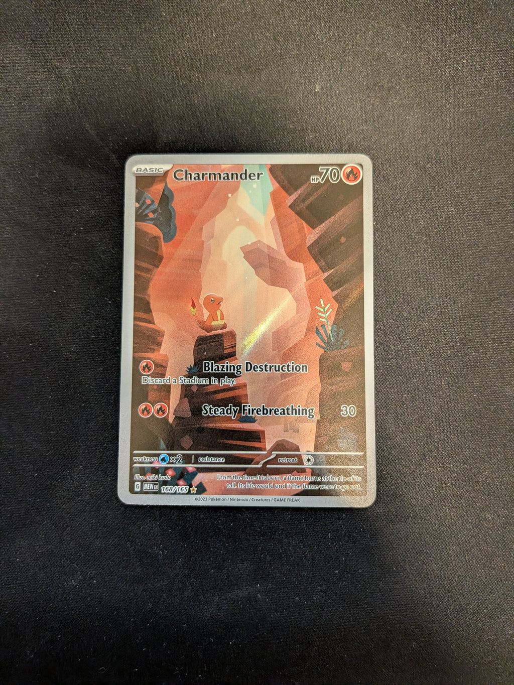 Charmander  (MEW 168) 151 - Singles (Excellent whitening) Se billeder af det aktuelle kort