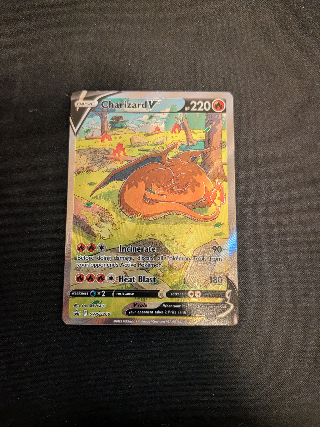 Charizard V  (SWSH 260) SWSH Black Star Promos - Singles (Excellent) se billederne