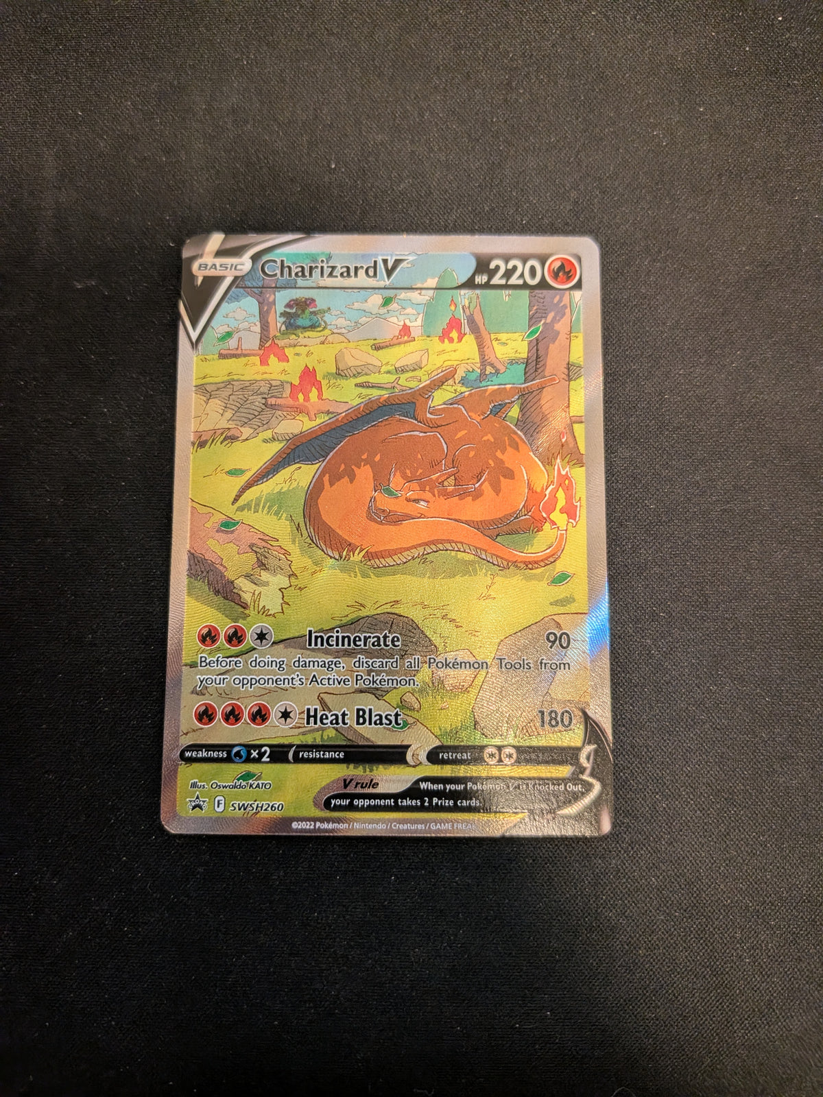 Charizard V  (SWSH 260) SWSH Black Star Promos - Singles (Excellent) se billederne