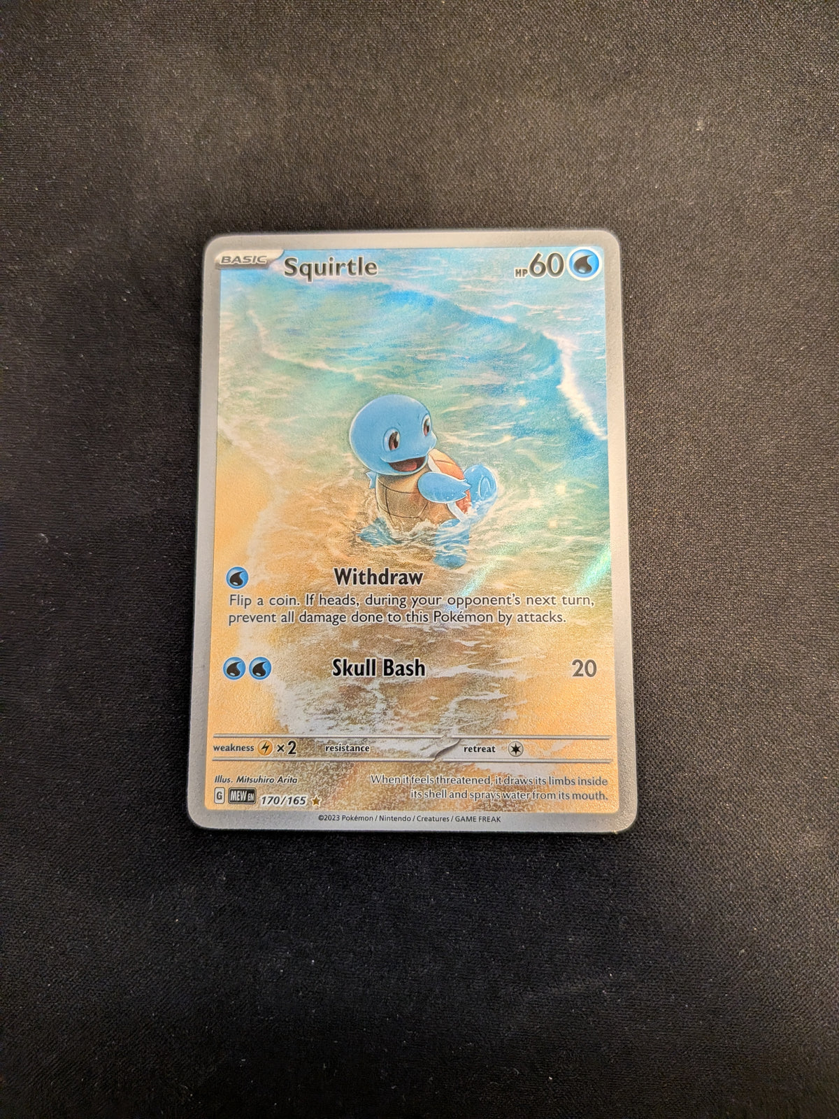 Squirtle  (MEW 170) 151 - Singles (Excellent whitening) Se billeder af det aktuelle kort