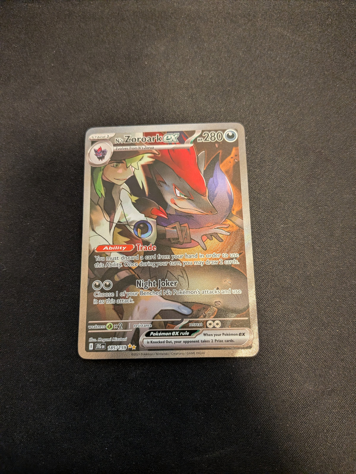 N's Zoroark ex  (JTG 185) Journey Together - Singles (Near Mint)