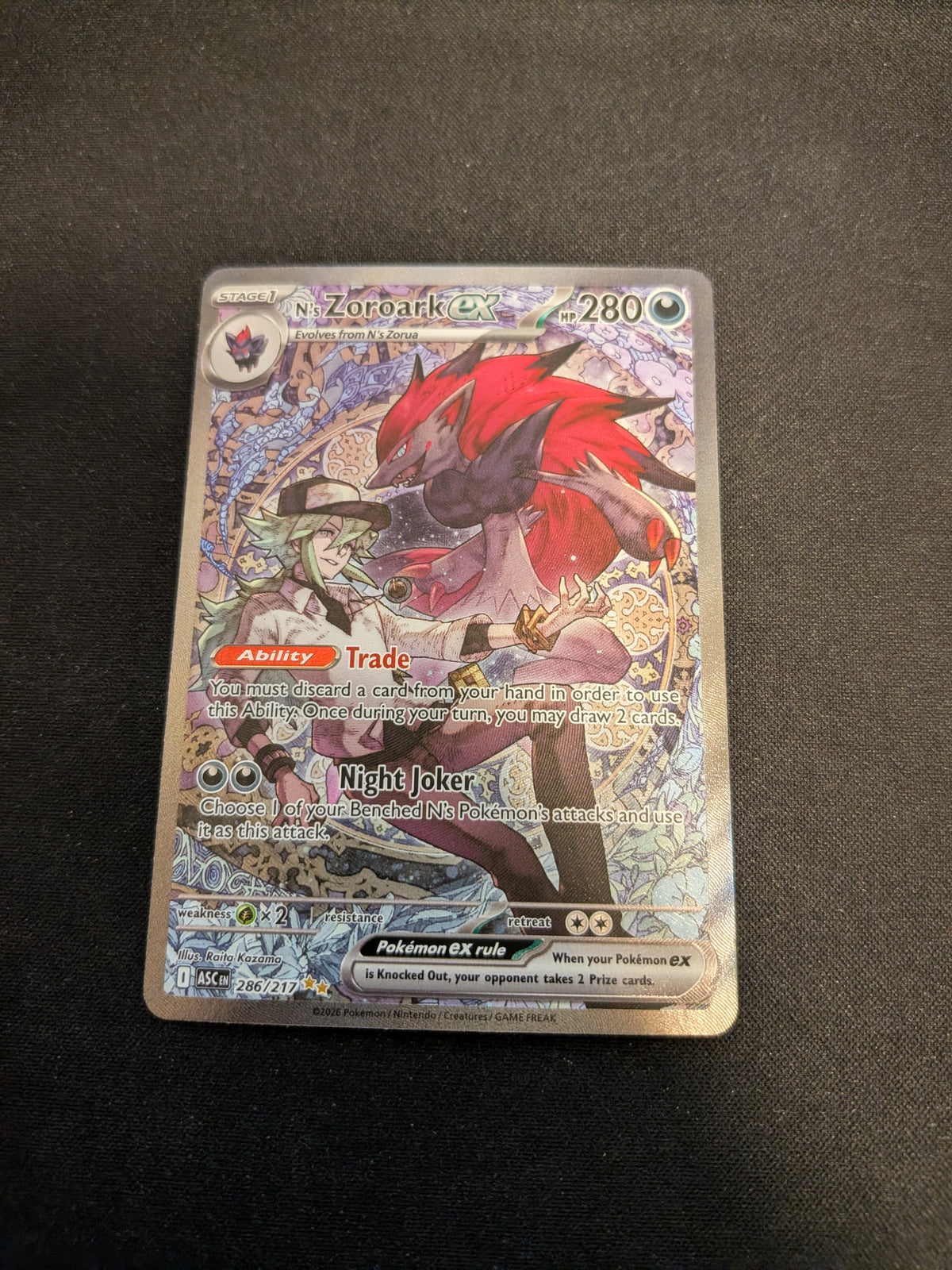 N's Zoroark ex  (ASC 286) Ascended Heroes - Singles (Near Mint)